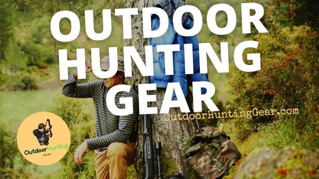 Man hunting and leaning against tree