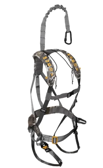 Muddy Hunting Tree Stand Safety Systems Lightweight Padded Nylon Whitetail Deer Quick-Release Ambush Optifade Elevated II Harness