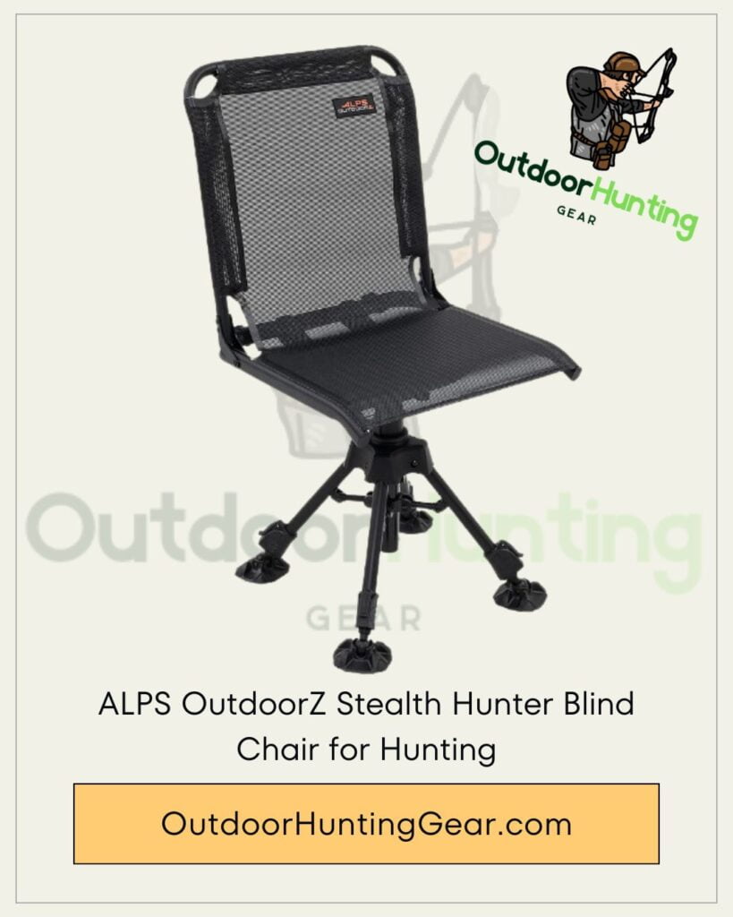 ALPS OutdoorZ Stealth Hunter hunting chair in use in a forest