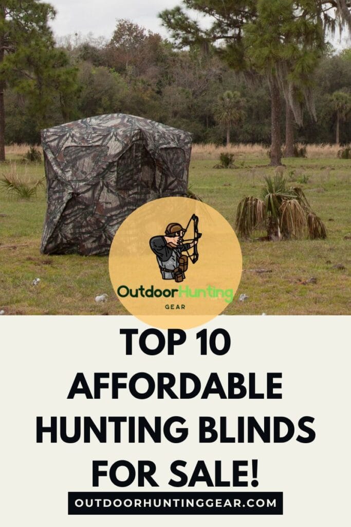 Cheap hunting blinds for sale, including ground and elevated deer blinds