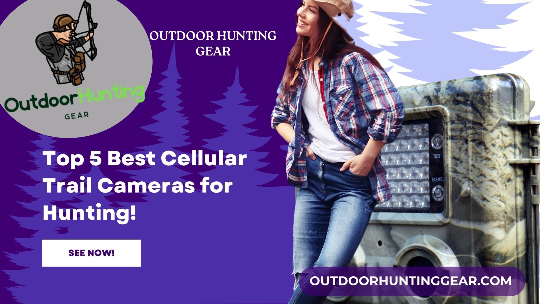 The best cellular trail cameras mounted on a tree capturing wildlife in the forest.