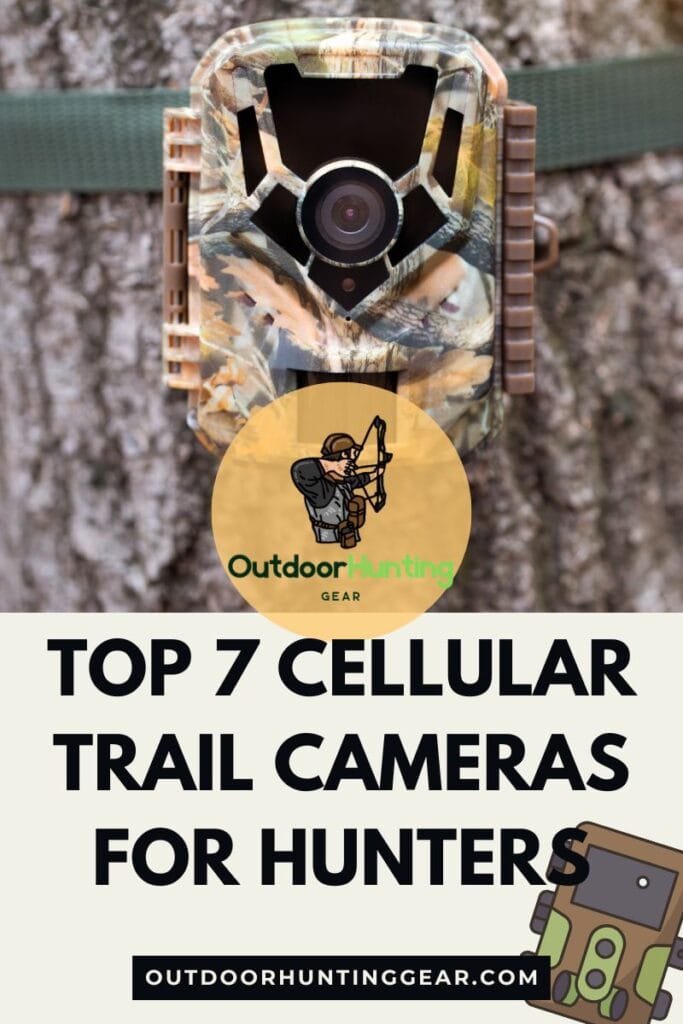 Best trail cams. A cellular trail camera mounted on a tree.