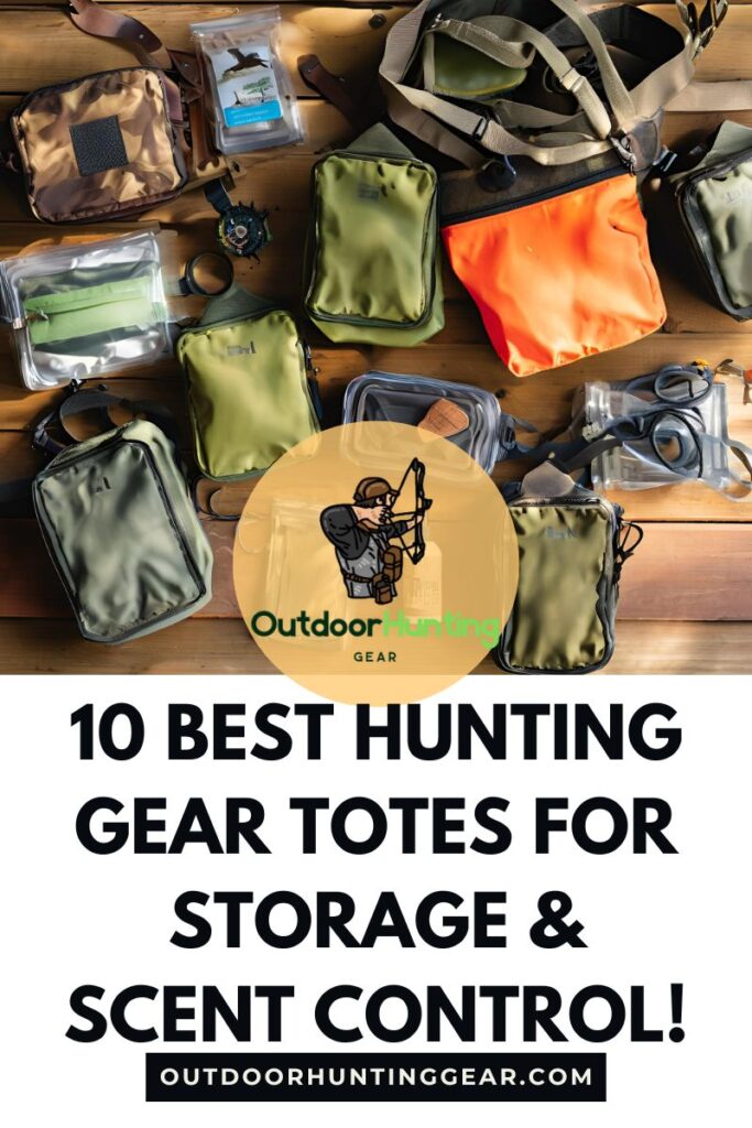 Hunting gear tote with odor-blocking features