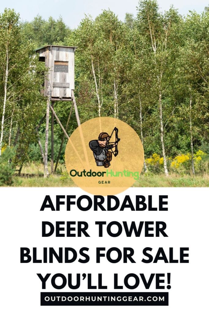 A tower deer blind set up in a hunting area.