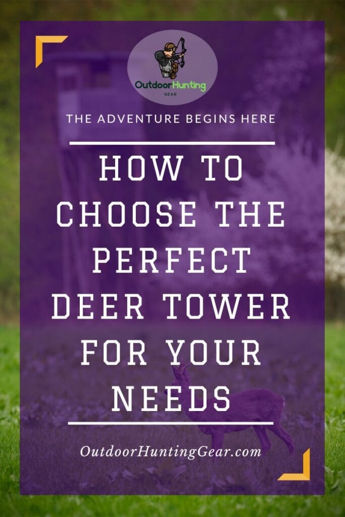 A variety of deer towers set up in the forest.