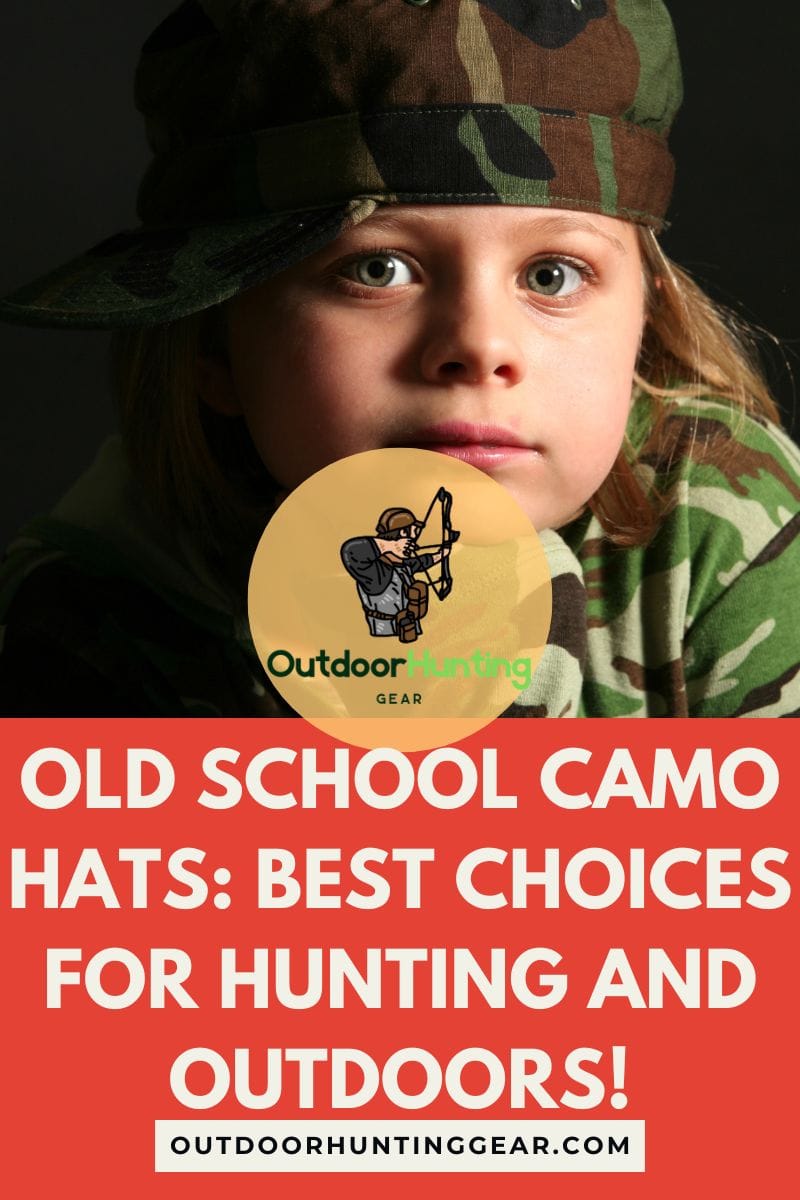 A hunter wearing an old school camo hat, ready for action.