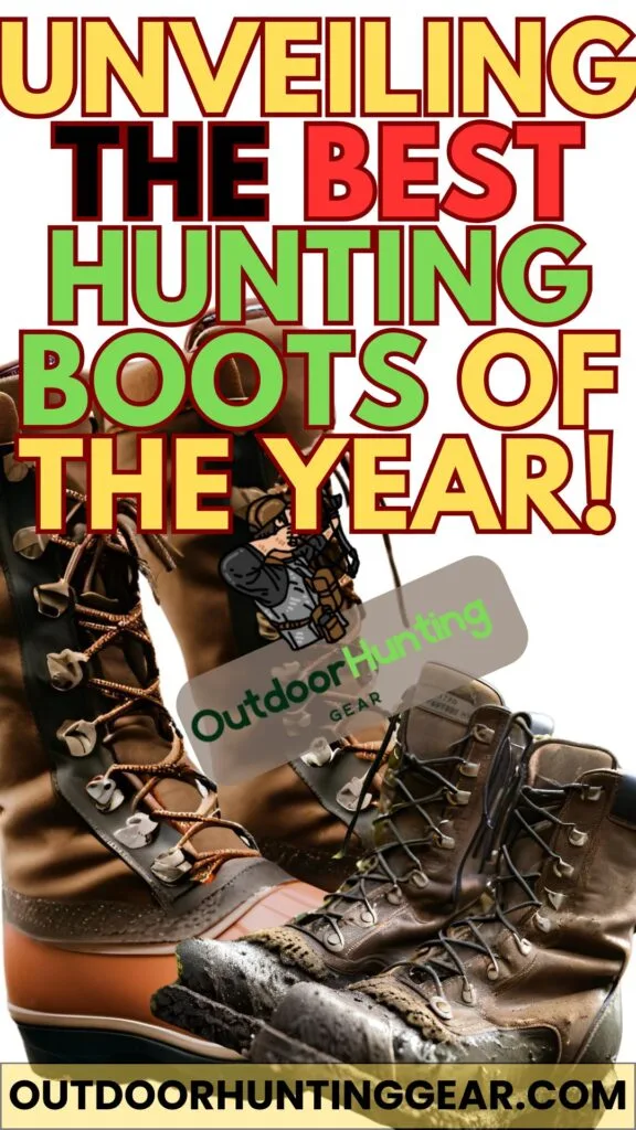 Newest models of best hunting boots displayed.