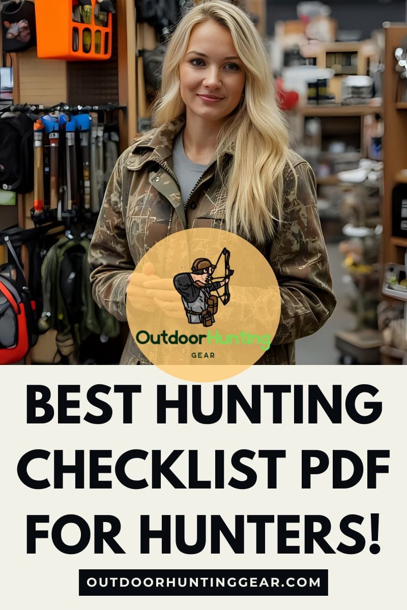 Best Hunting Checklist PDF for Hunters