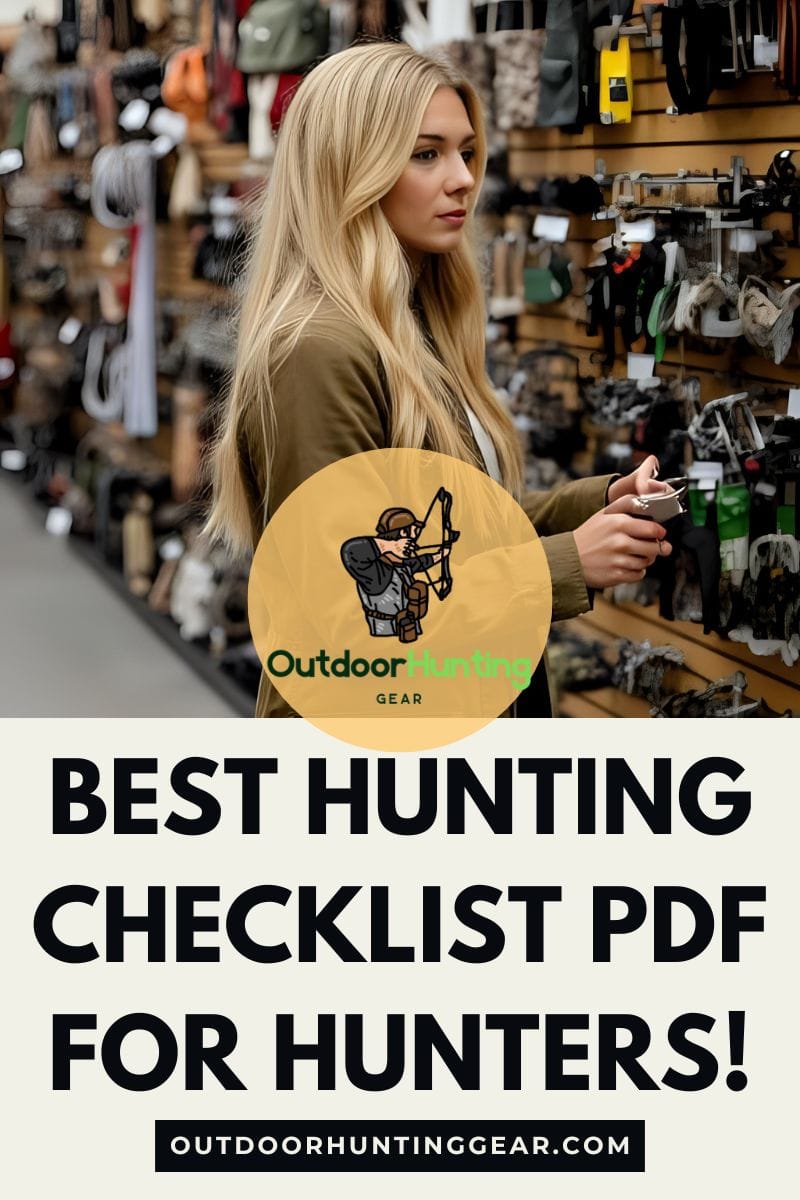 Best Hunting Checklist PDF for Hunters