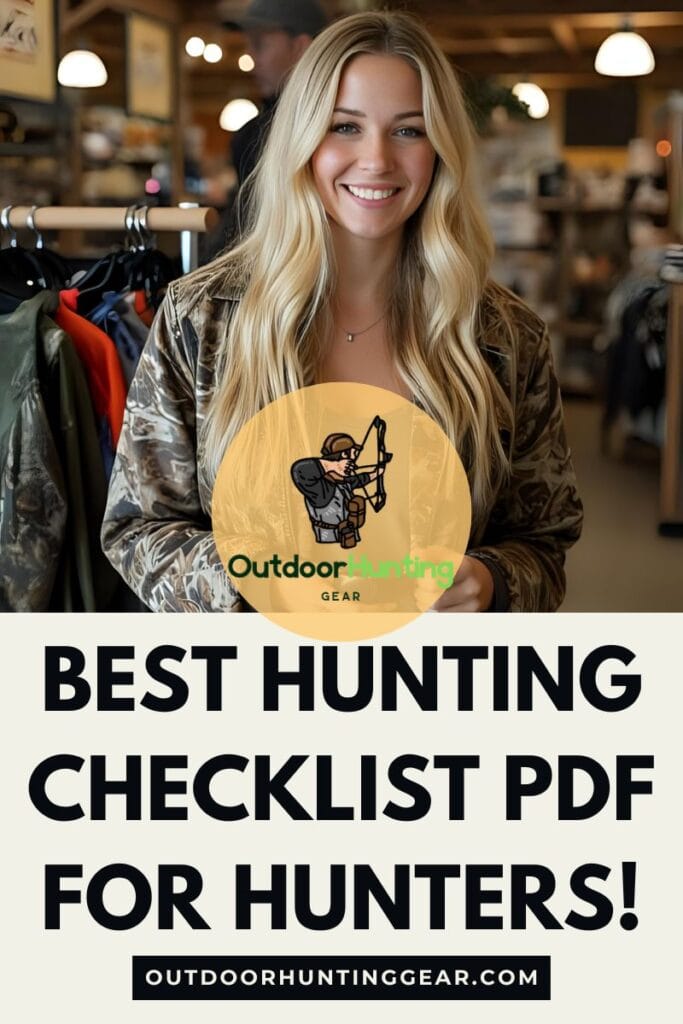 Best Hunting Checklist PDF for Hunters