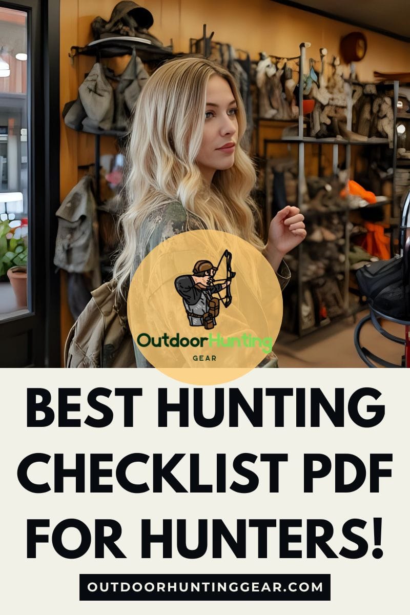 Best Hunting Checklist PDF for Hunters