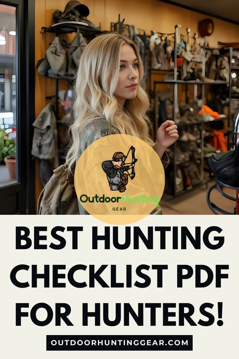 Best Hunting Checklist PDF for Hunters