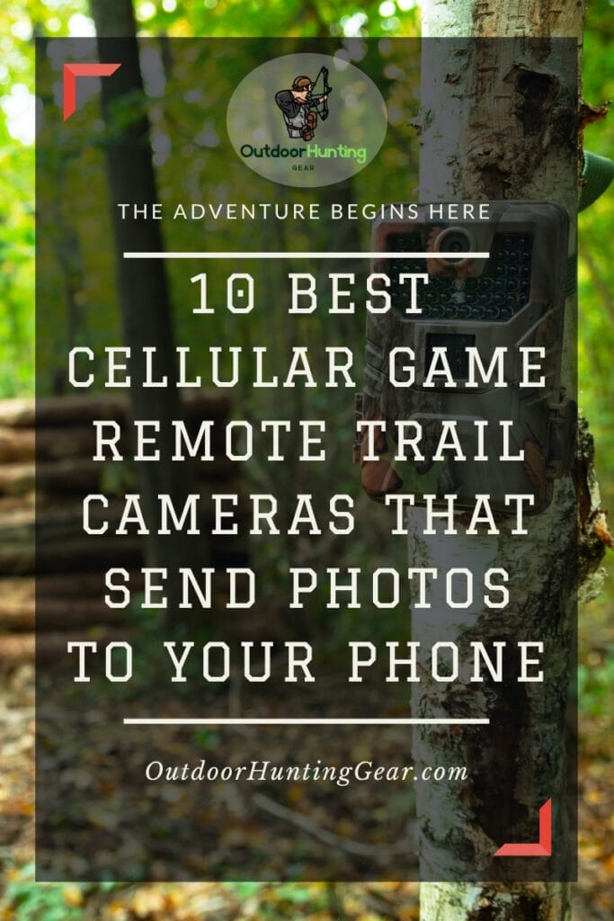 Cellular game remote trail camera sending images to a smartphone.