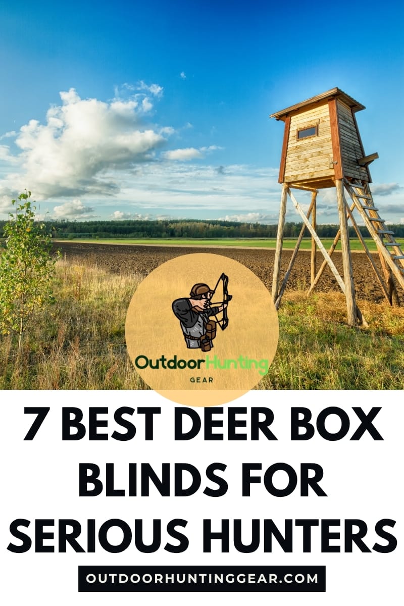 7 Best Deer Box Blinds for Serious Hunters. An enclosed deer box blind with large windows for better visibility.