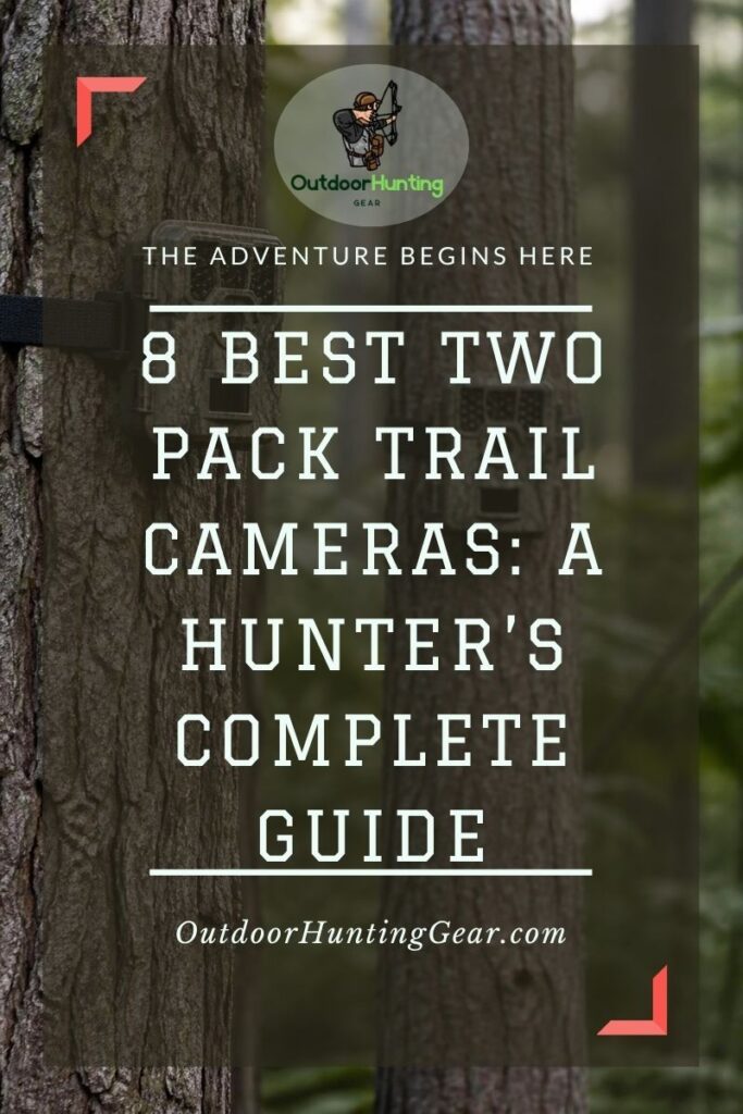 8 Best Two Pack Trail Cameras: A Hunter’s Complete Guide. A selection of top-rated 2 pack of trail cameras displayed on a table.