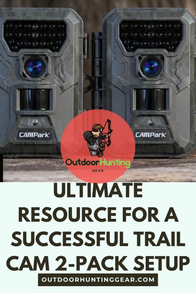 Your Ultimate Resource for a Successful Trail Cam 2 Pack Setup. 2 pack of trail cameras footage displayed on a smartphone.